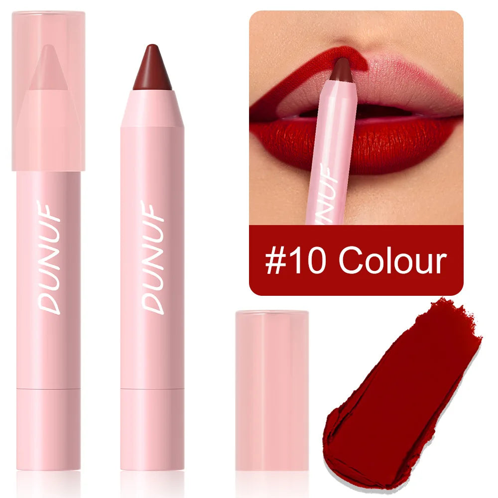 π DUNUF 18-Color Lipstick Pencil β Define. Enhance. Seduce. π