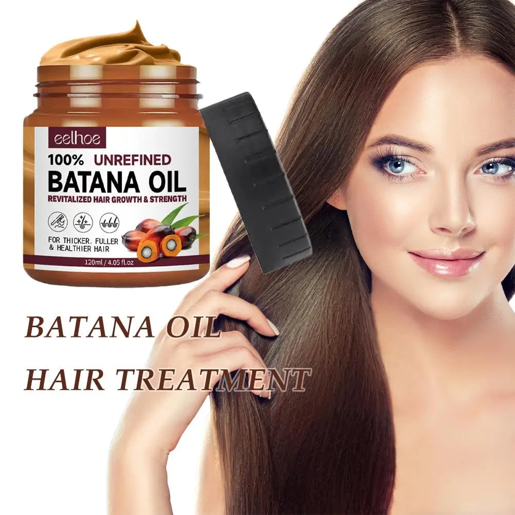 🔥 100% Pure Batana Hair Revival Oil – Deep Nourishment, Fast Growth, Anti-Breakage, and Silky Shine (120ml)