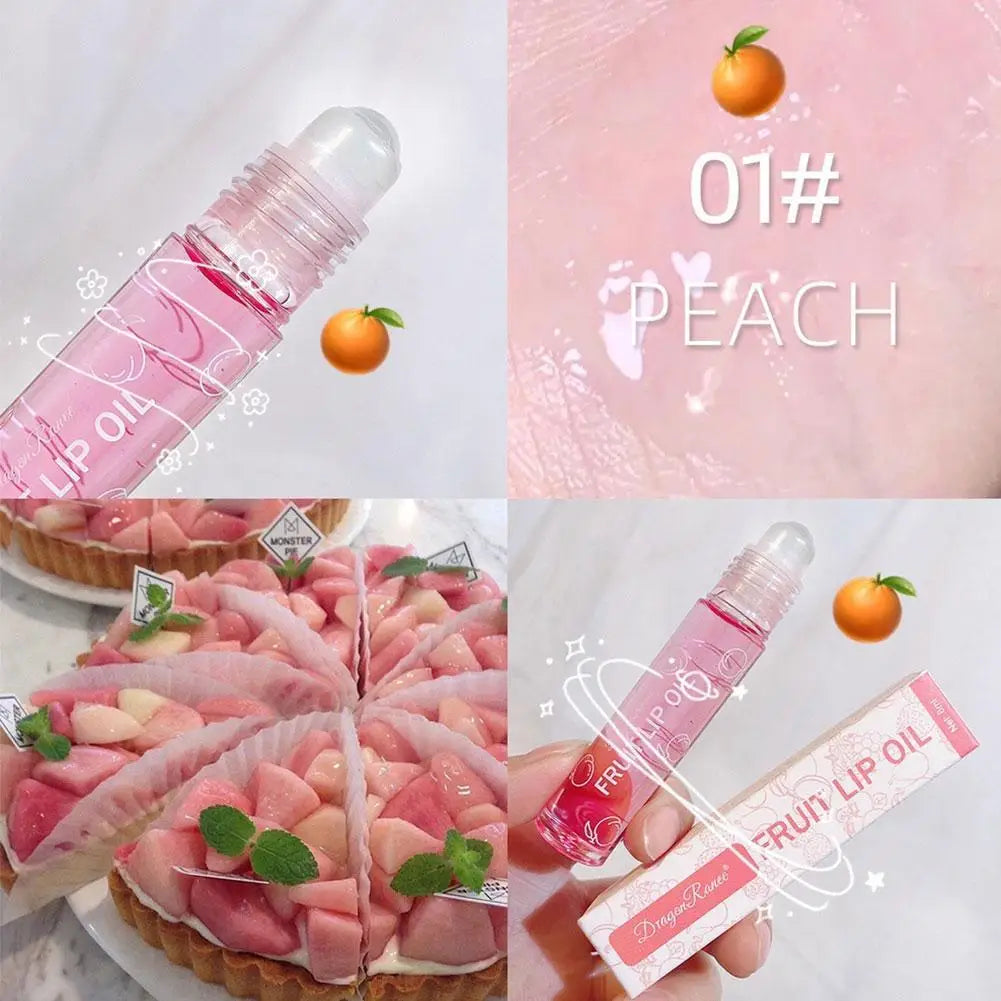π Roll-On Fruit Essence Lip Oil β Moisturizing Shine, Juicy Vibes πβ¨