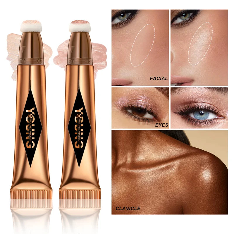 Multifunctional Liquid Blush & Highlight Stick β Silky All-in-One Face Contour, Eye Shadow & Blush | Waterproof & Long-Lasting