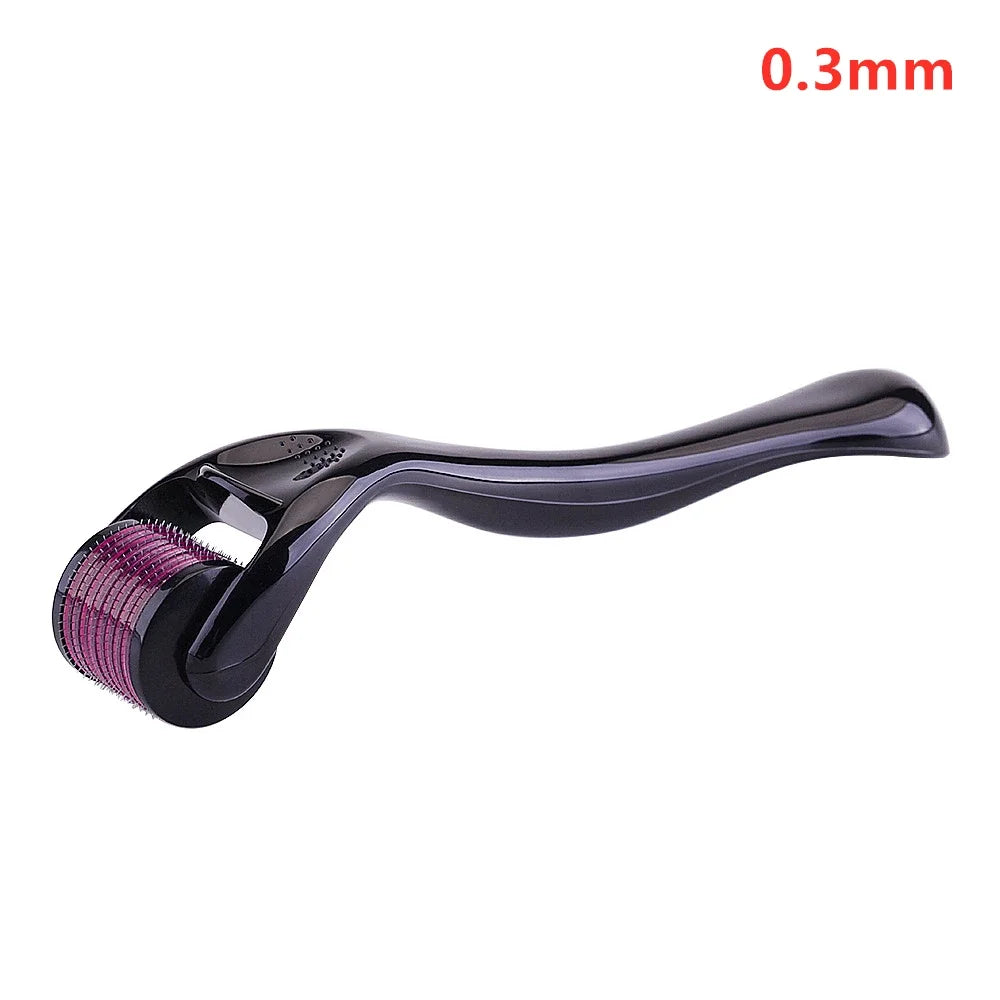 Premium 540 Needle Derma Roller for Face & Beard (0.2mm / 0.25mm / 0.3mm)