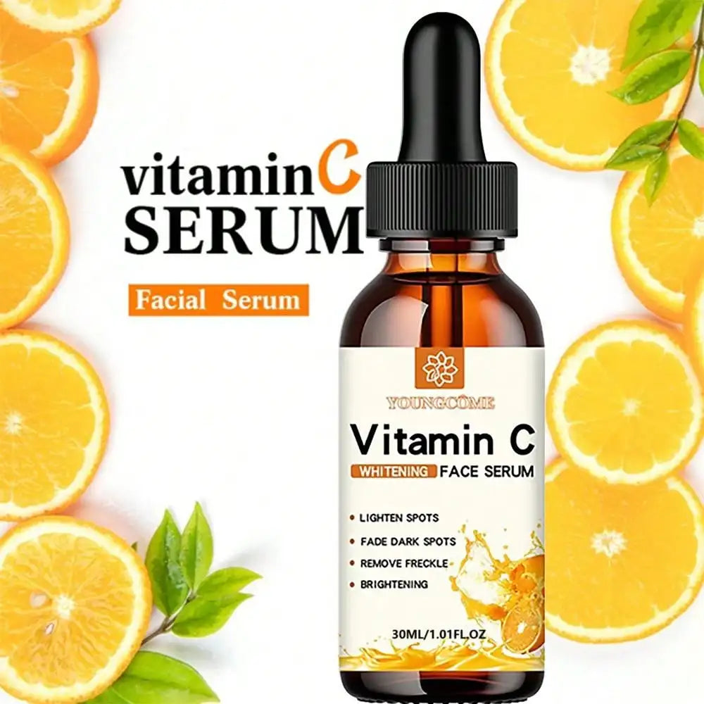 Radiance Reborn: Vitamin C Facial Essence with Hyaluronic Acid – Fade Dark Spots, Repair Damage, and Reveal Luminous, Youthful Skin (30ml)