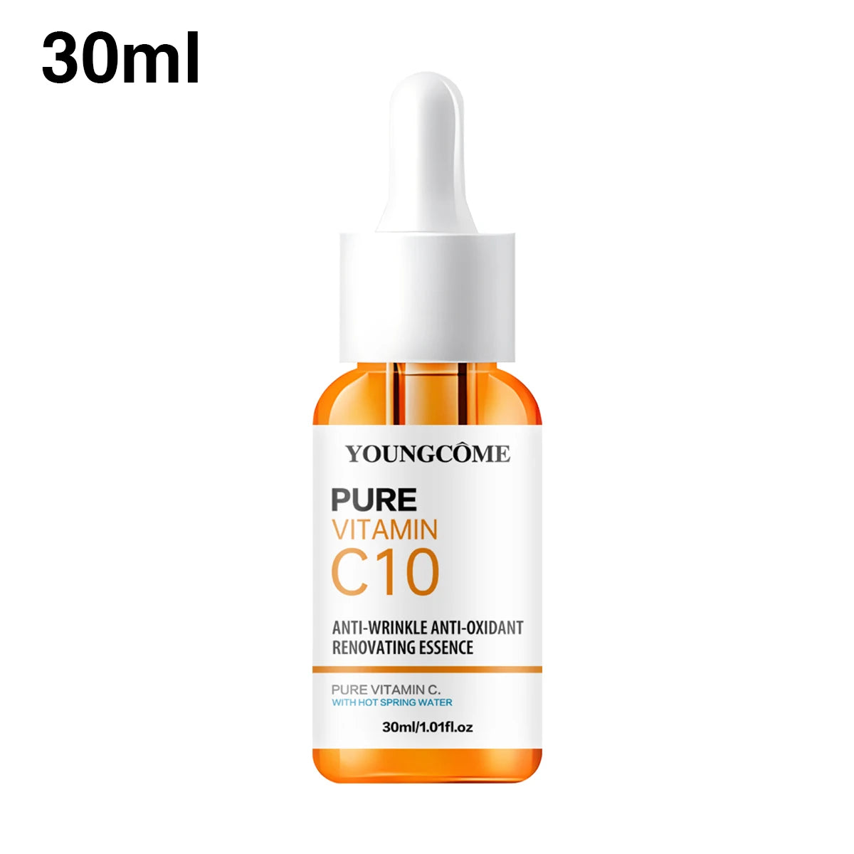 🌞 Vitamin C Glow Serum – Hyaluronic Acid + Dark Spot Corrector | Brightens, Fades Fine Lines & Hydrates Dull Skin | 10ml