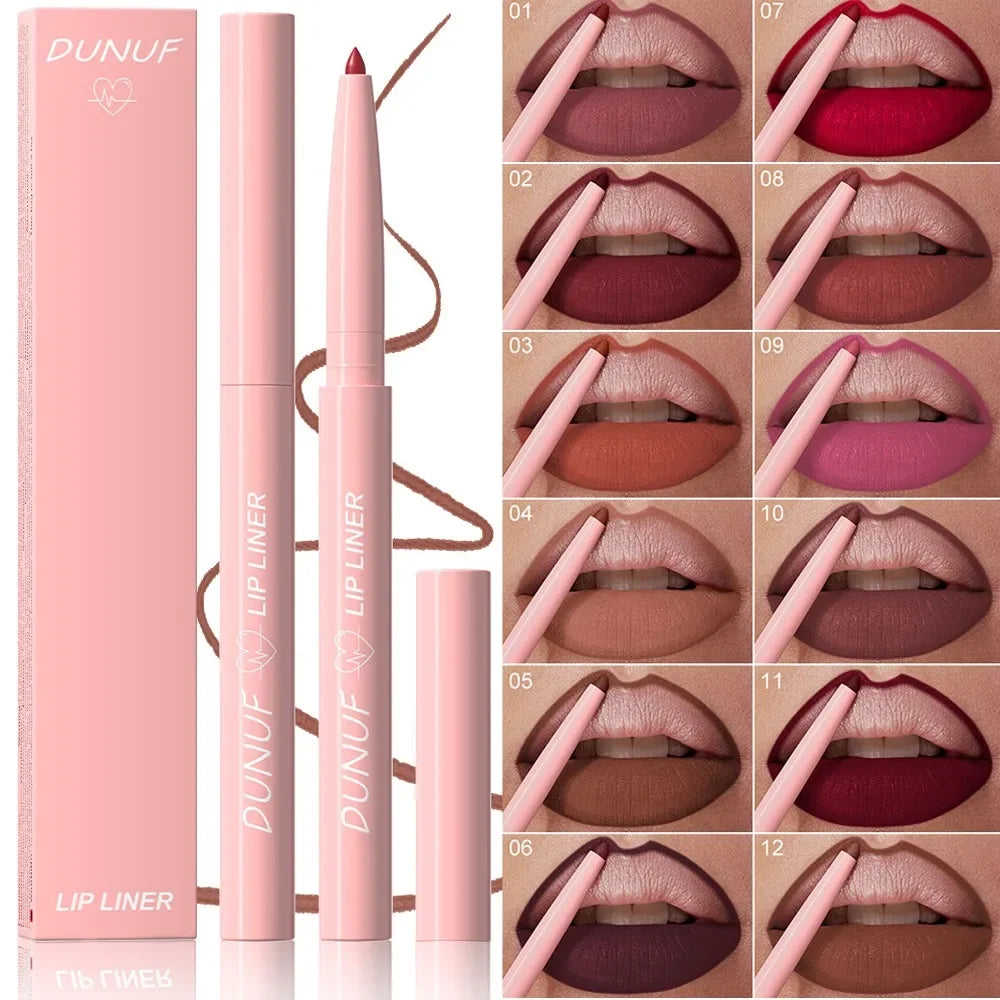 π Tapered Nib Lip Liner Pencil β Matte Red Brown Plumping Lip Stain, Lasting Waterproof Slim Lip Outline Contour Makeup βοΈ