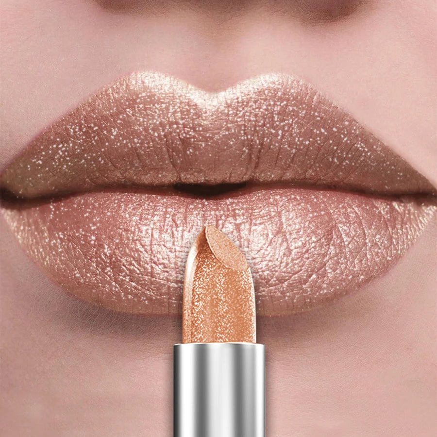 KAFURUX 21 Colors Bold & Intense Glitter Metallic Lipstick