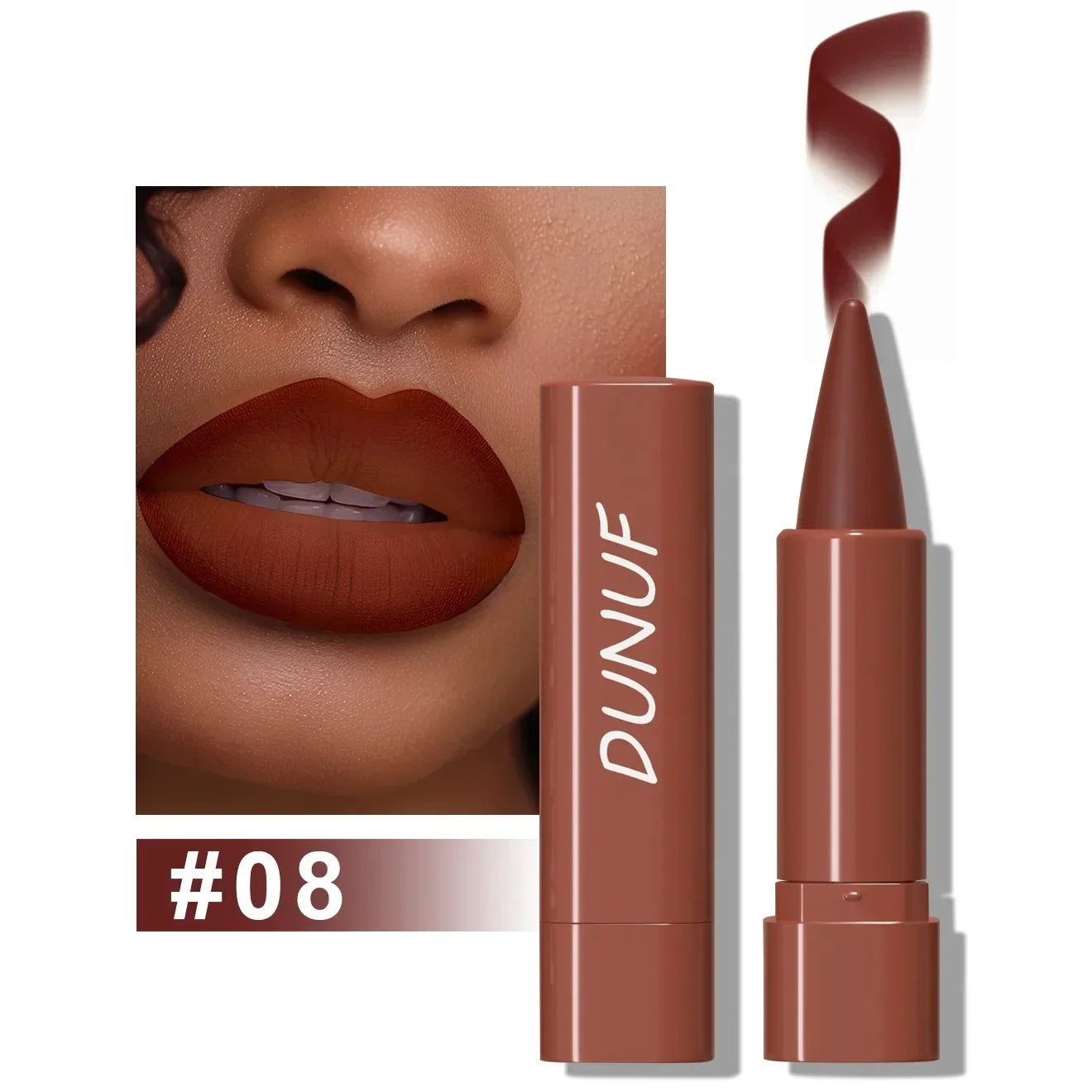 Tapered Gradient Lip Liner Matte Black Brown Velvet Lipstick Waterproof Non-Sticky Contouring Tint Lipliner Crayon Lip Makeup