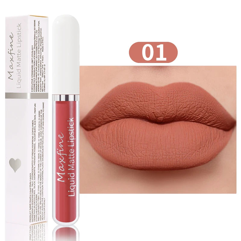 Matte Liquid Lipstick Waterproof Sexy Velvet Lip Glaze β Long-Lasting Moisturizing Lipstick πβ¨