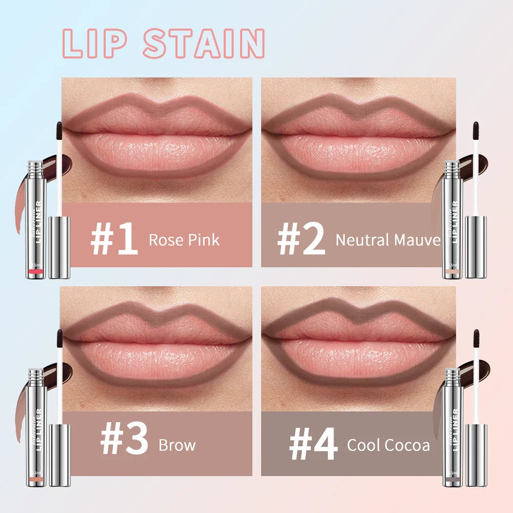 π Waterproof Lip Liner Peel-Off Tattoo Lipgloss β Long-Lasting Matte Lip Tint, Brown Contour, Tear-Off Lips Stain Cosmetic π¨