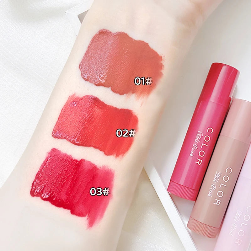 Colored Moisturizing Lip Balm – Nourishing Lipstick for Hydration, Smoothing Lip Lines & Preventing Dryness