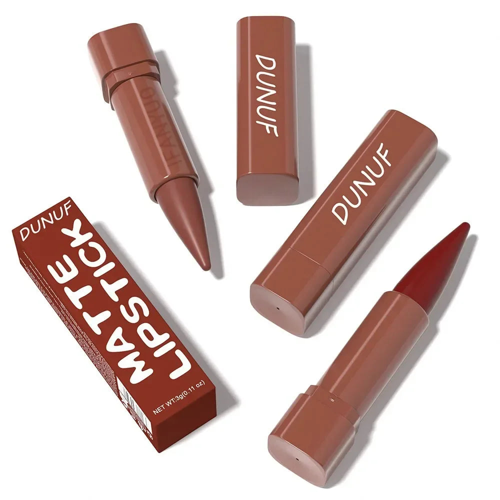 Tapered Gradient Lip Liner Matte Black Brown Velvet Lipstick Waterproof Non-Sticky Contouring Tint Lipliner Crayon Lip Makeup