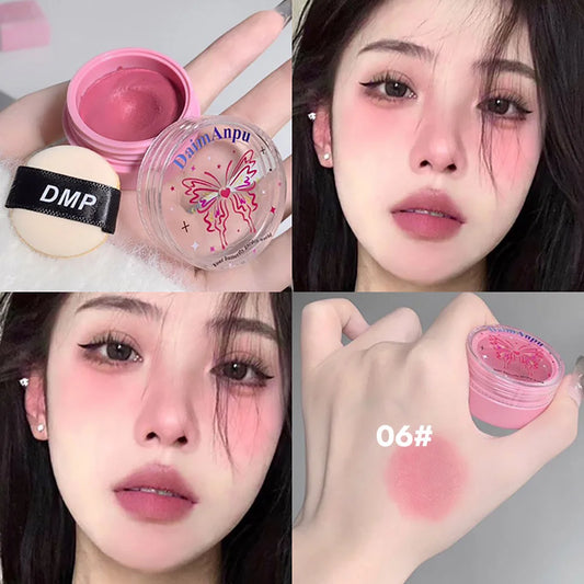 Airy Blush Clay Pigmented Powdery Cream Blusher DaimAnpu – Long-Lasting Matte Girlish Color for a Tender, Uplifting Look