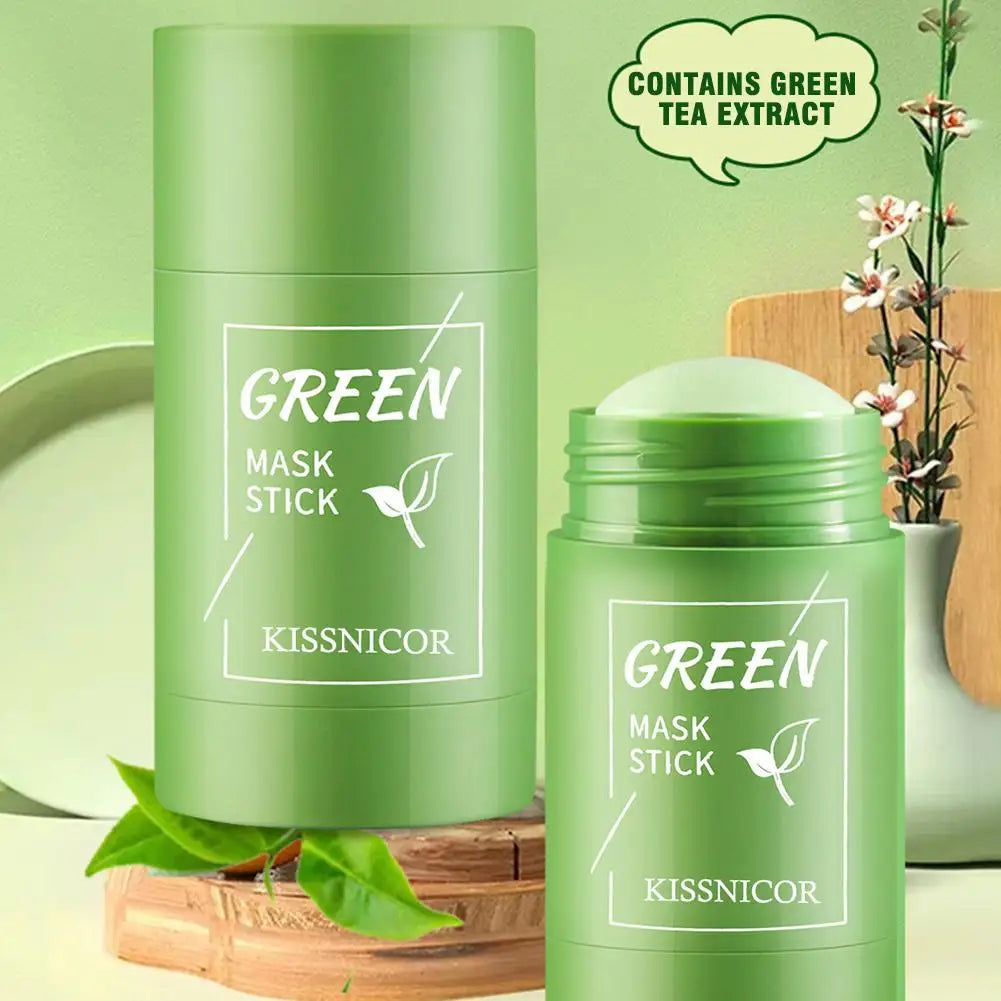 Green Tea Pore-Cleansing Stick Mask – Blackhead Remover, Oil Control, Deep Clean & Moisturizing Face Mask (40g)