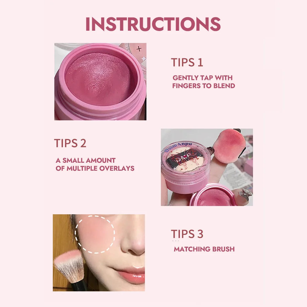 Airy Blush Clay Pigmented Powdery Cream Blusher DaimAnpu – Long-Lasting Matte Girlish Color for a Tender, Uplifting Look