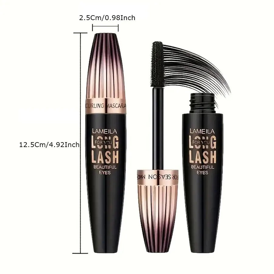 Waterproof 4D Mascara – Thick, Long, Smudge-Proof, Plump, Encrypted Long-Lasting Curling Large Eye Makeup | Your Secret to Bigger, Bolder, Irresistible Eyes