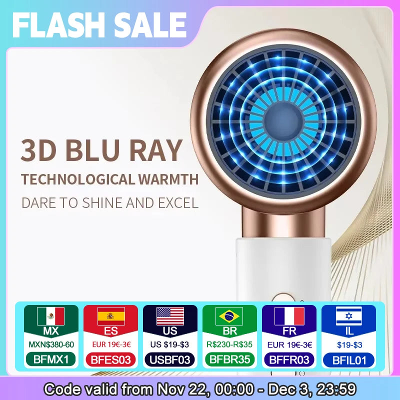 🔥 TurboAir 2000W Ionic Hair Dryer – Ultra-Fast Electric Turbine Blow Dryer with Constant Heat, Low Noise & Pro Styling Power | The Ultimate Home Salon Essential