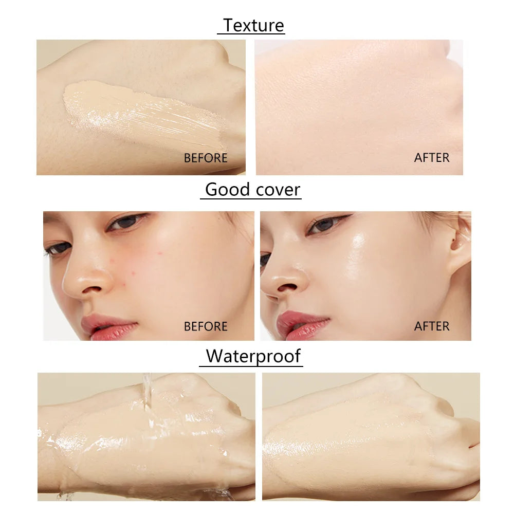 ✨ Flawless Finish Liquid Foundation – Conceal Blemishes, Even Skin Tone, & Glow Naturally