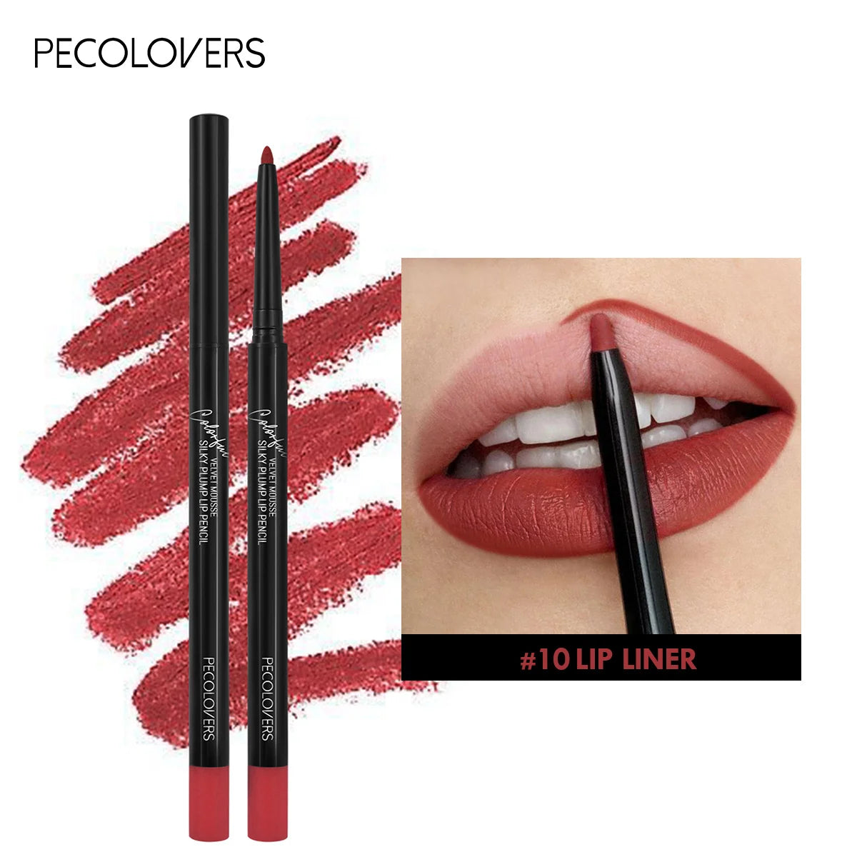 Waterproof Matte Lipliner Pencil – 12 Seductive Shades of Bold, Contoured Perfection That Stay All Day