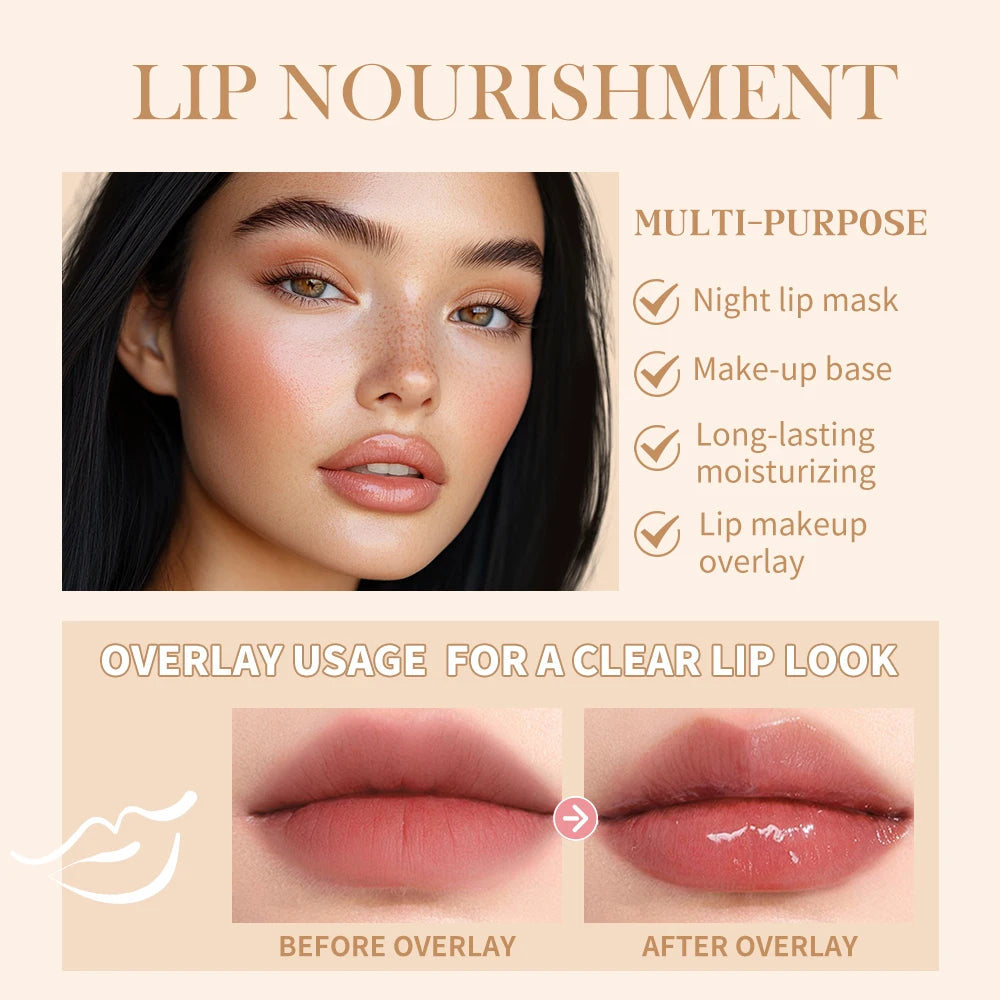 Summer Lip Balm Gloss – Moisturizing Mirror Lip Oil with Vanilla, Mint, Iced Coffee & Cake Scents | Transparent Shine & Nourishment