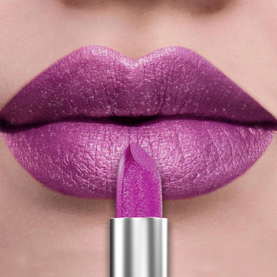 KAFURUX 21 Colors Bold & Intense Glitter Metallic Lipstick
