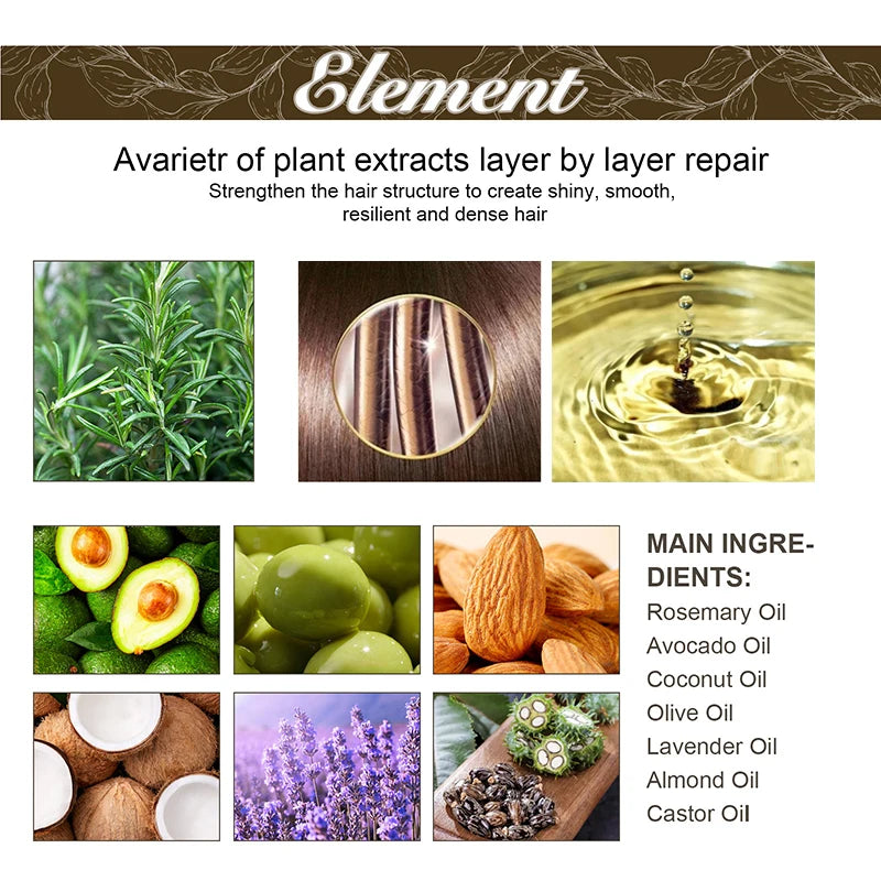 🌿 Regrow Confidence – 60ml Rosemary Hair Growth & Repair Oil | Stops Hair Loss, Revives Damaged Hair, Nourishes Deeply