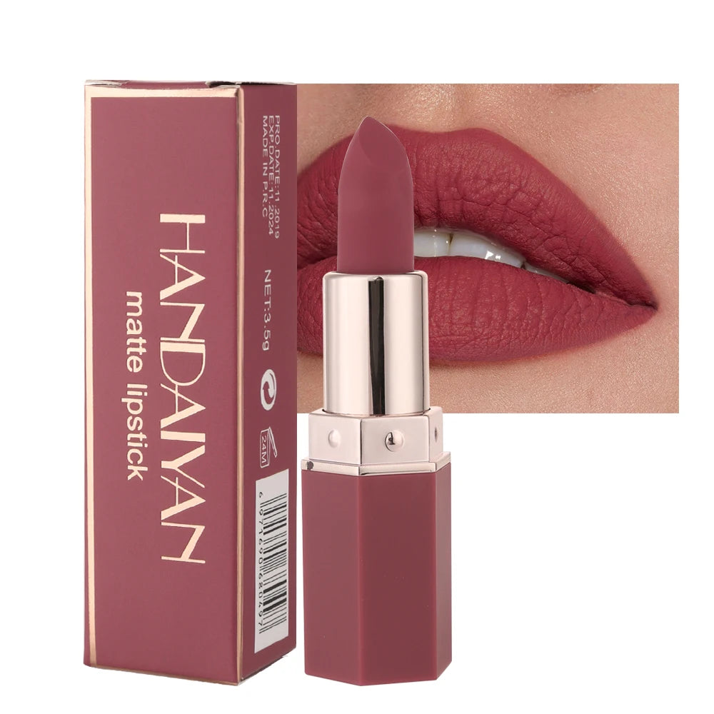 6-Color Matte Lipstick β Non-Fading, Non-Stick Cup, Long-Lasting Velvet Finish π Smooth Matte Lip Color, Waterproof & Smudge-Proof