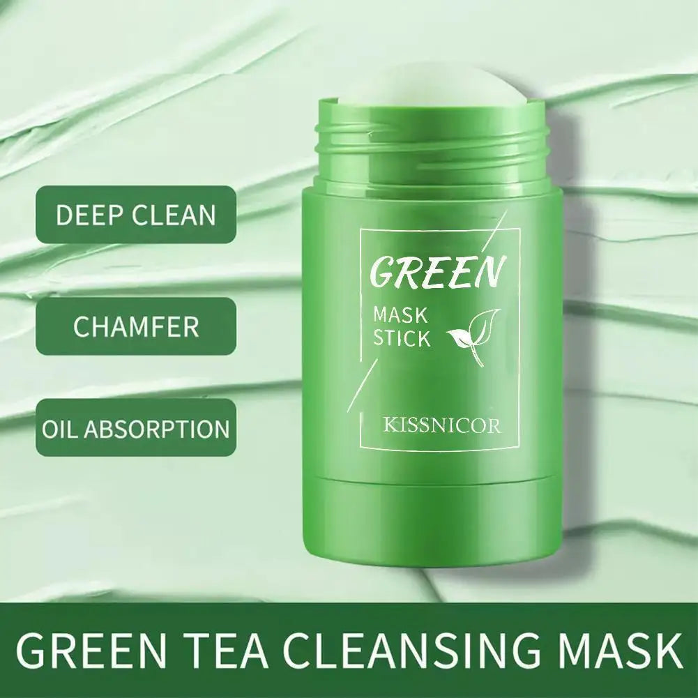 Green Tea Pore-Cleansing Stick Mask – Blackhead Remover, Oil Control, Deep Clean & Moisturizing Face Mask (40g)