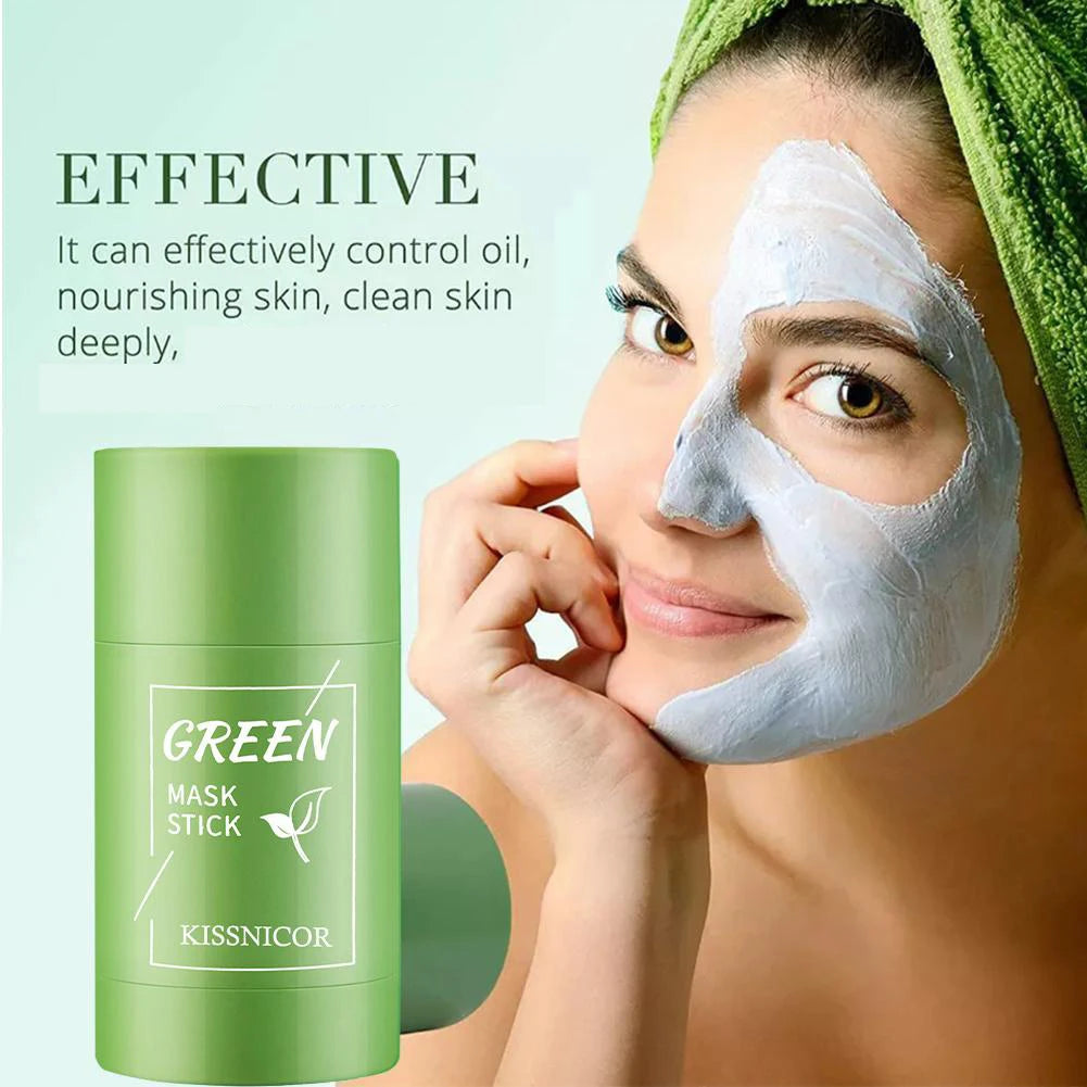Green Tea Pore-Cleansing Stick Mask – Blackhead Remover, Oil Control, Deep Clean & Moisturizing Face Mask (40g)
