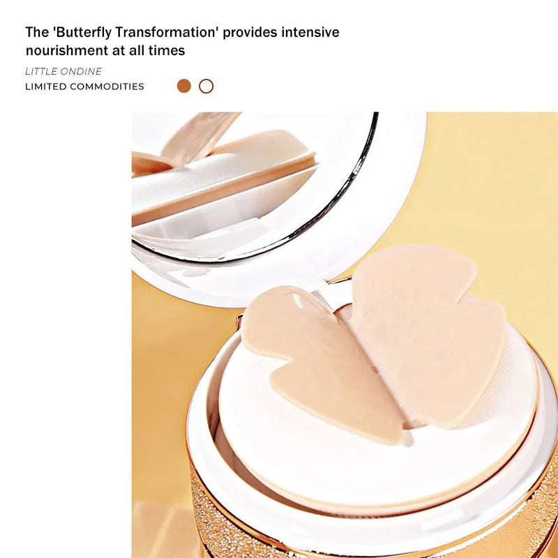 ✨ Air Cushion BB Cream with Butterfly Puff – Flawless, Poreless, Radiant Skin in Seconds
