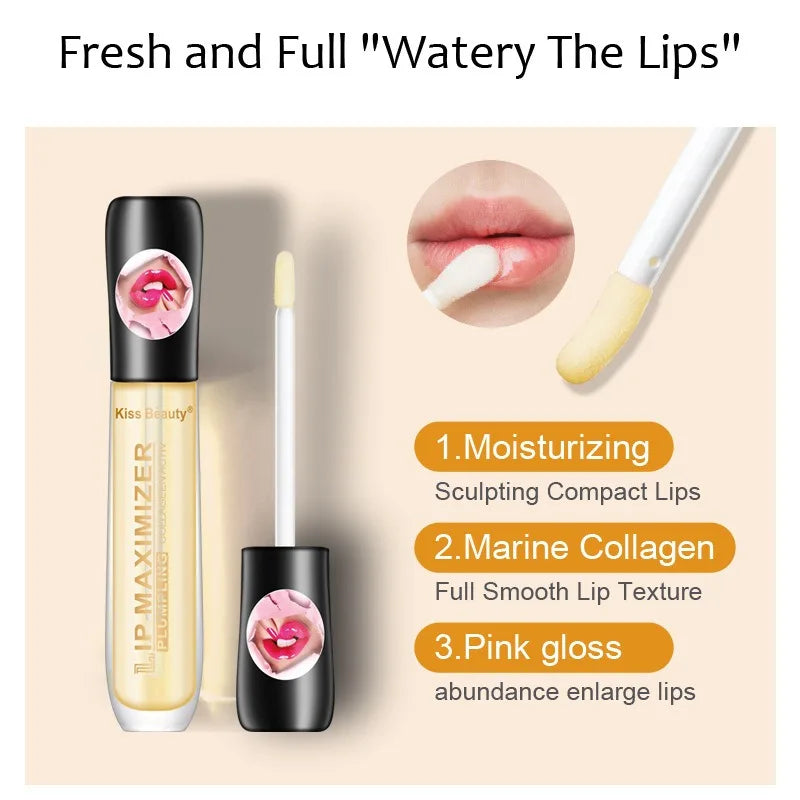 ๐ Long-Lasting Lip Plumper Oil Serum โ Instant Volume, Fine Line Repair & Elasticity Boost | Hydrating Sexy Lip Care ๐งโจ
