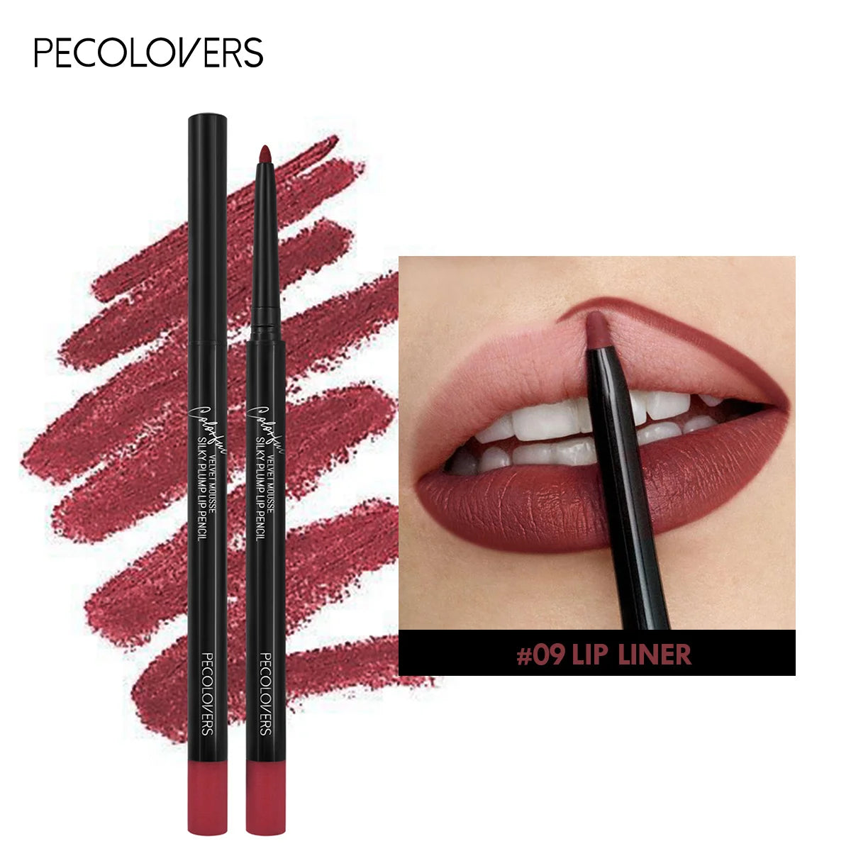 Waterproof Matte Lipliner Pencil – 12 Seductive Shades of Bold, Contoured Perfection That Stay All Day