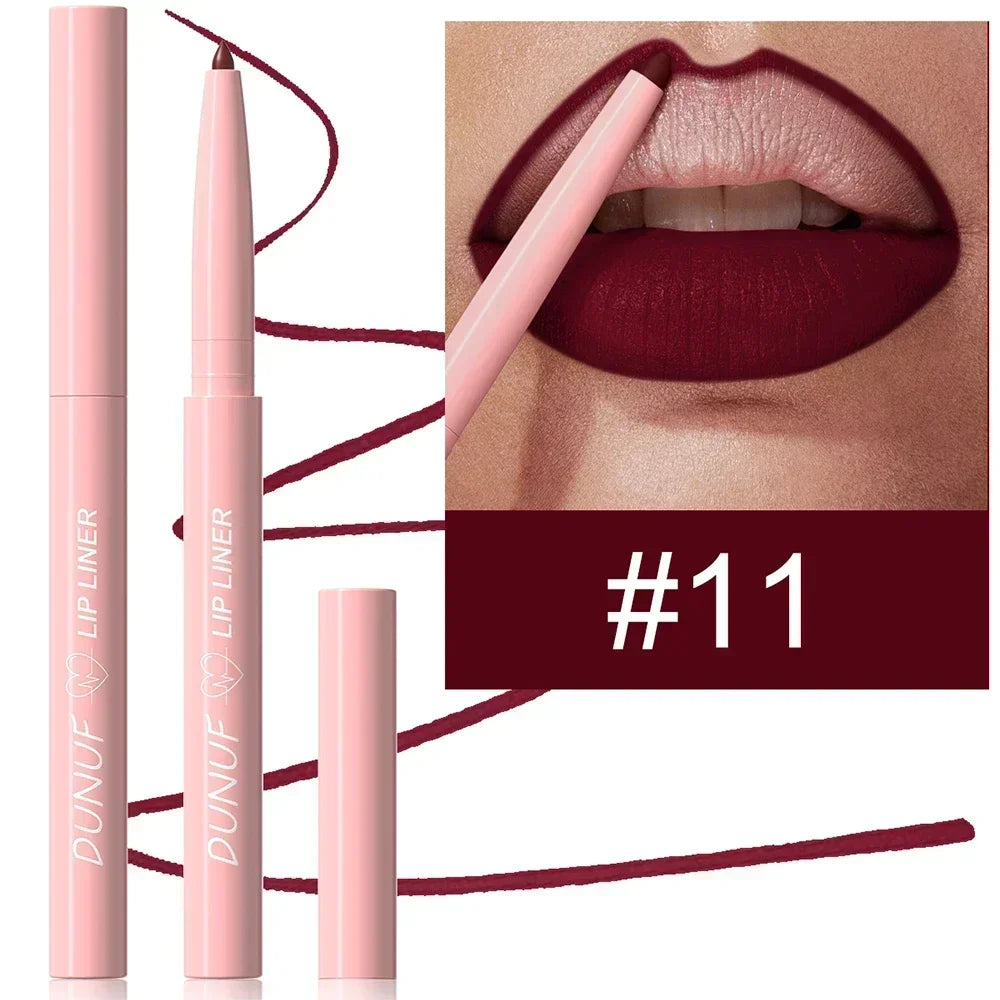 π Tapered Nib Lip Liner Pencil β Matte Red Brown Plumping Lip Stain, Lasting Waterproof Slim Lip Outline Contour Makeup βοΈ