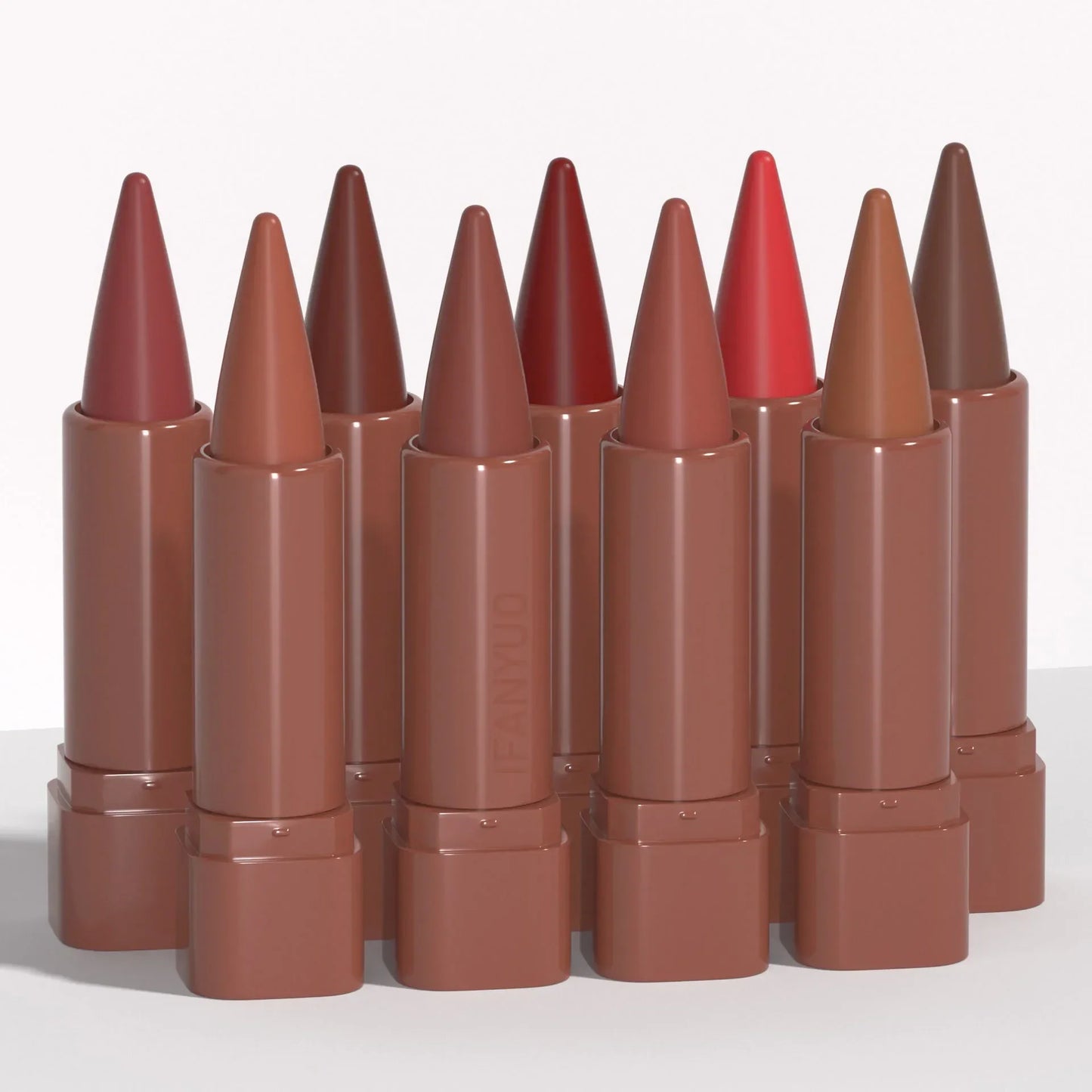 Tapered Gradient Lip Liner Matte Black Brown Velvet Lipstick Waterproof Non-Sticky Contouring Tint Lipliner Crayon Lip Makeup