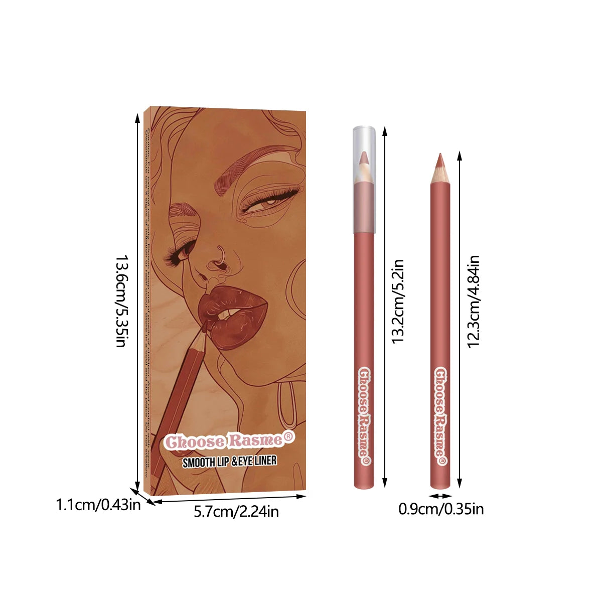 š 6pcs Lip Liner Pen Set ā 6 Colors Waterproof & Sweat-proof, Non-fade, Non-stick Cup Nude Lipstick Pencil Combo šØāØ