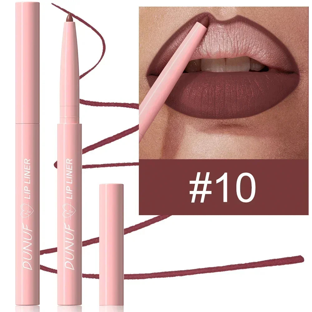 π Tapered Nib Lip Liner Pencil β Matte Red Brown Plumping Lip Stain, Lasting Waterproof Slim Lip Outline Contour Makeup βοΈ