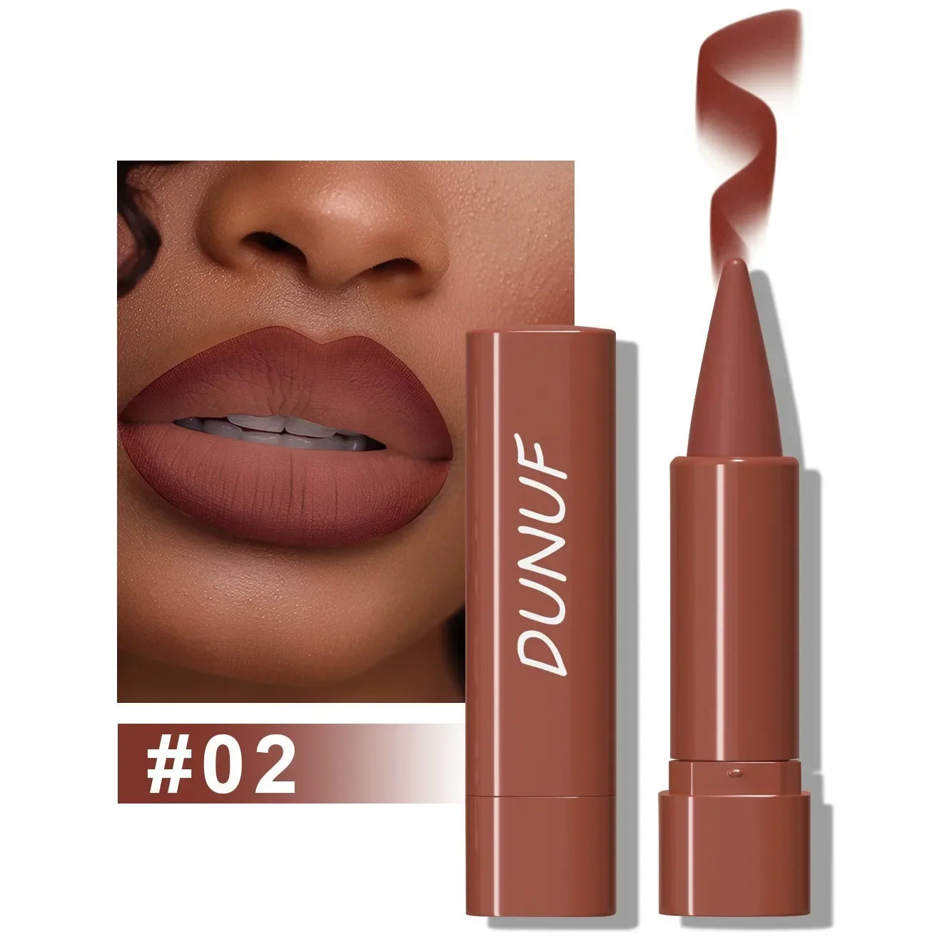 Tapered Gradient Lip Liner Matte Black Brown Velvet Lipstick Waterproof Non-Sticky Contouring Tint Lipliner Crayon Lip Makeup