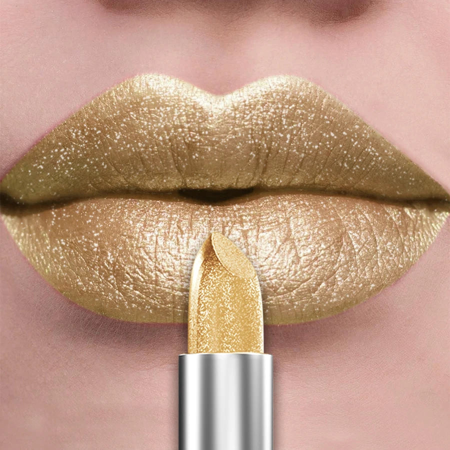 KAFURUX 21 Colors Bold & Intense Glitter Metallic Lipstick