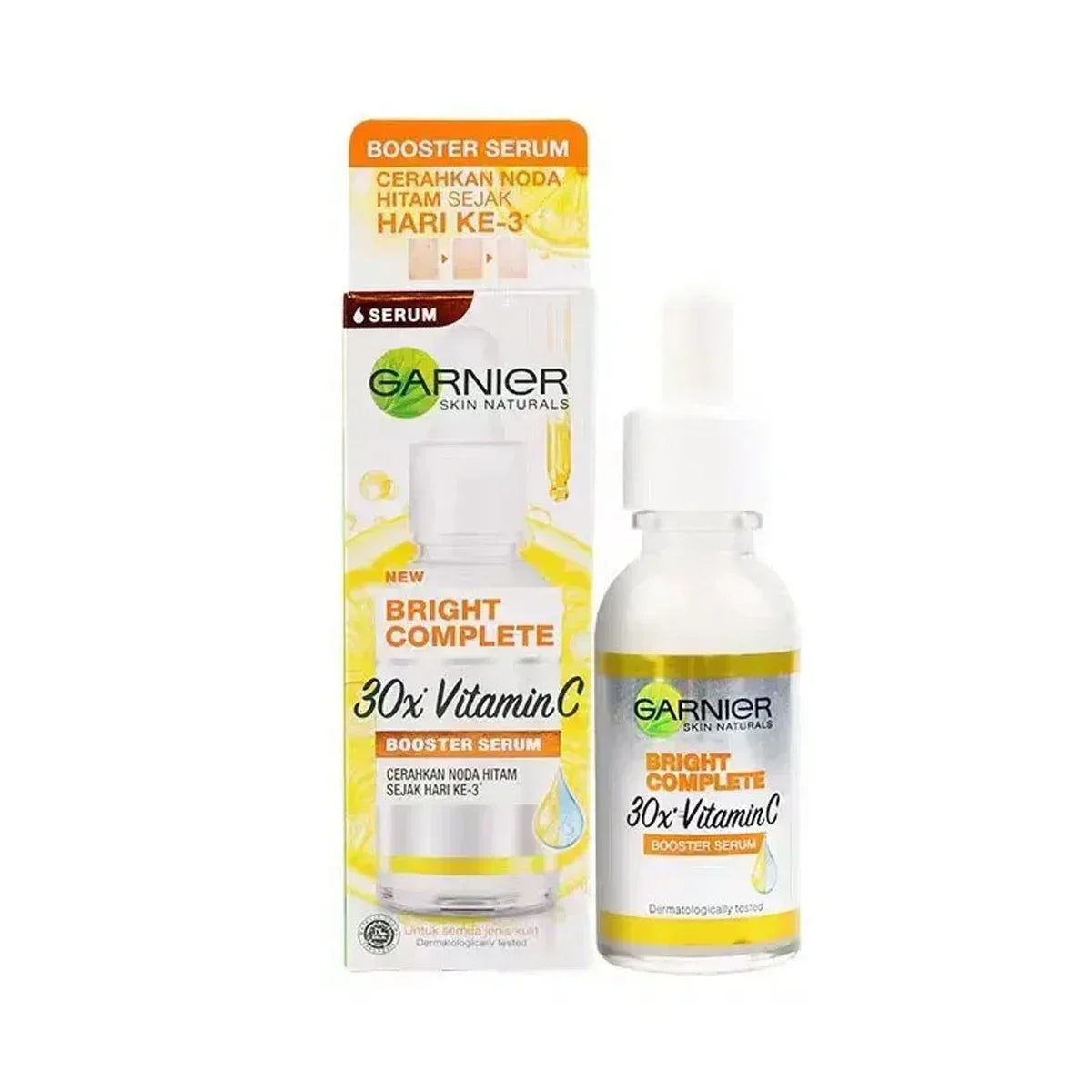 ✨ Garnier 30X Vitamin C + Niacinamide Serum – Instantly Brighten, Fade Acne Marks & Unleash Radiant, Even-Toned Skin | 30ml Glow Booster
