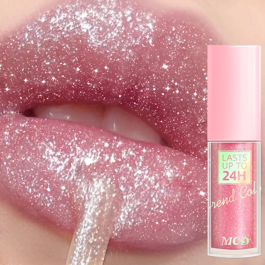 ✨ 18 Colors Glitter Lip Glaze — Shine Bright & Stay Hydrated All Day! 💄💧