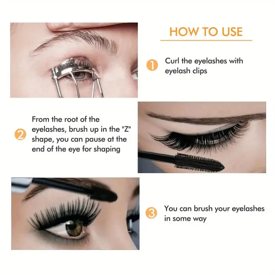 Waterproof 4D Mascara – Thick, Long, Smudge-Proof, Plump, Encrypted Long-Lasting Curling Large Eye Makeup | Your Secret to Bigger, Bolder, Irresistible Eyes