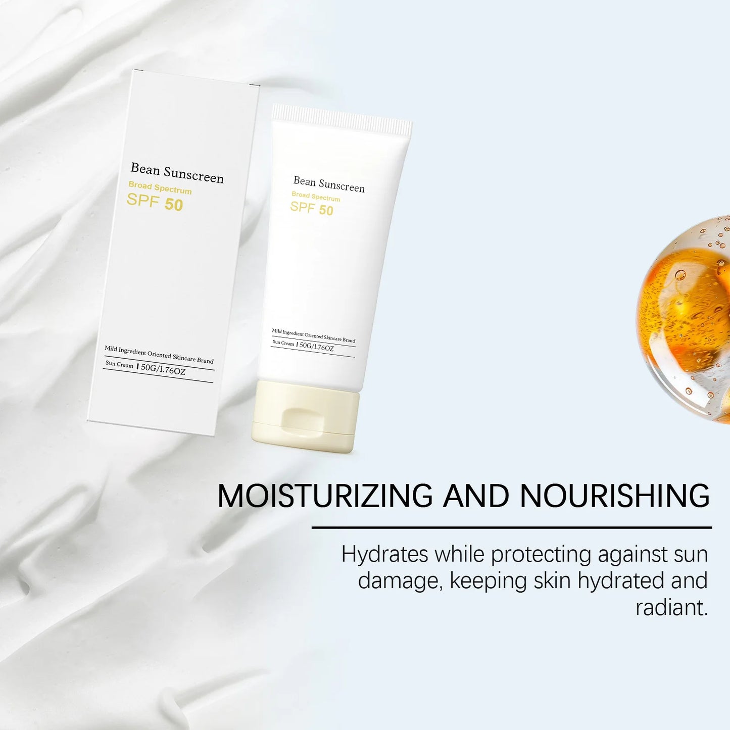 [Top Selling] mixsoon Bean Sunscreen 1.69 fl.oz / 50ml — Airy Watery Texture, No White Cast, Daily Korean Face Sunscreen