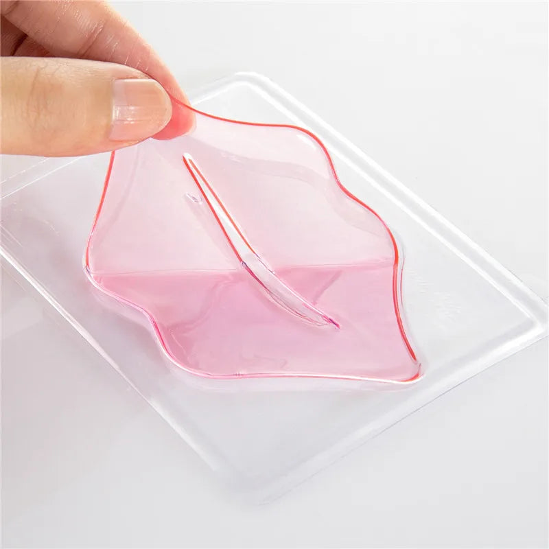 💗 5pcs Crystal Collagen Lip Masks – Plumping, Moisturizing & Nourishing Pink Lip Patches | Korean Skincare for Soft, Smooth Lips 💋✨
