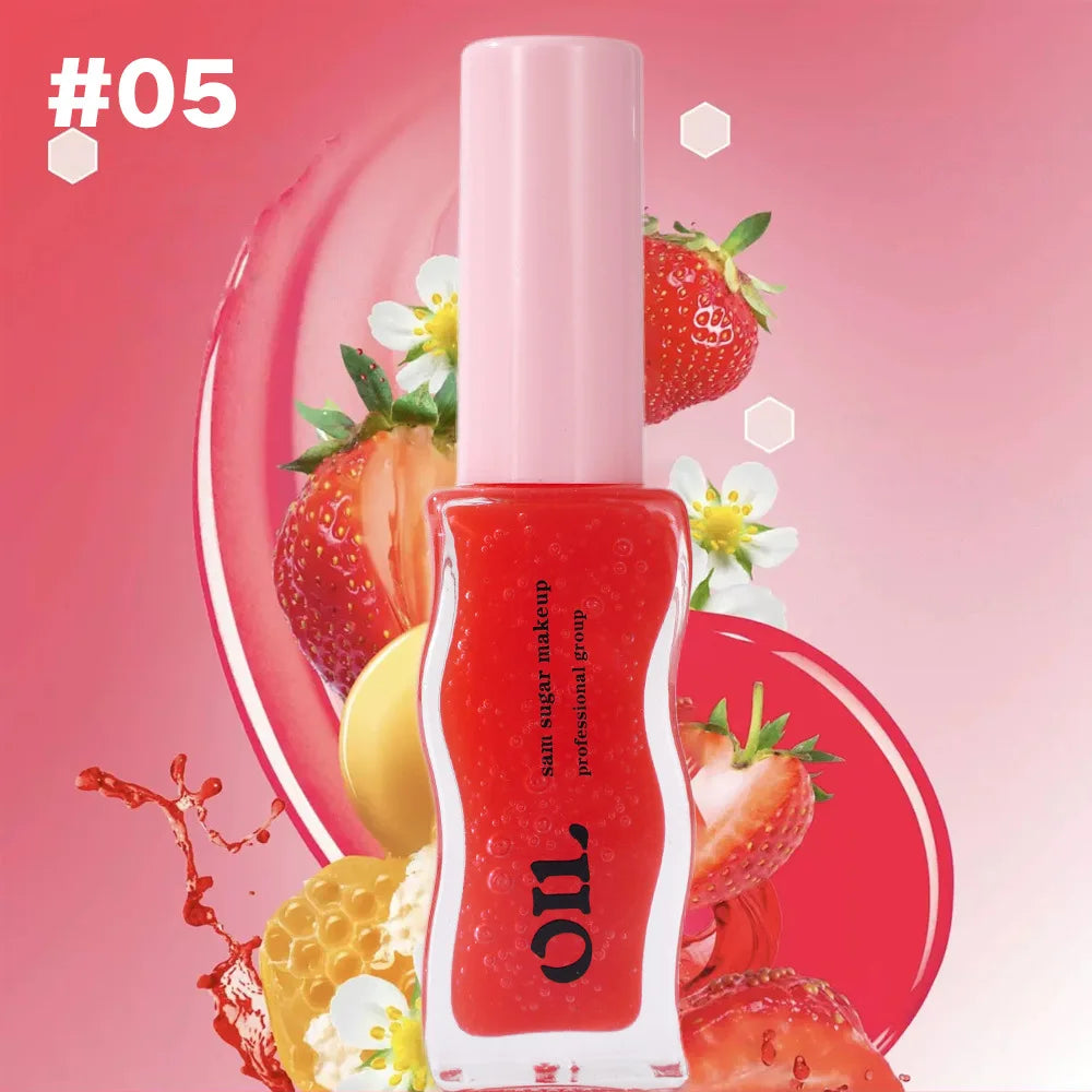 🍓 Fruit Honey Essence Lip Oil — Sexy Plump, Hydrating & Irresistibly Glossy! 💧💋