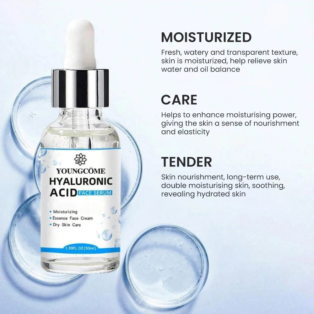 🌿 Pore-Tightening Hydrating Essence – Hyaluronic Acid Gel Serum for Dry Skin | Deep Moisture + Smooth Complexion | 1 Unit