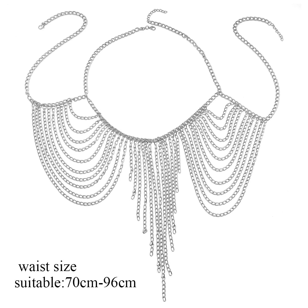 Layered Crystal Chain Halter Bra Top