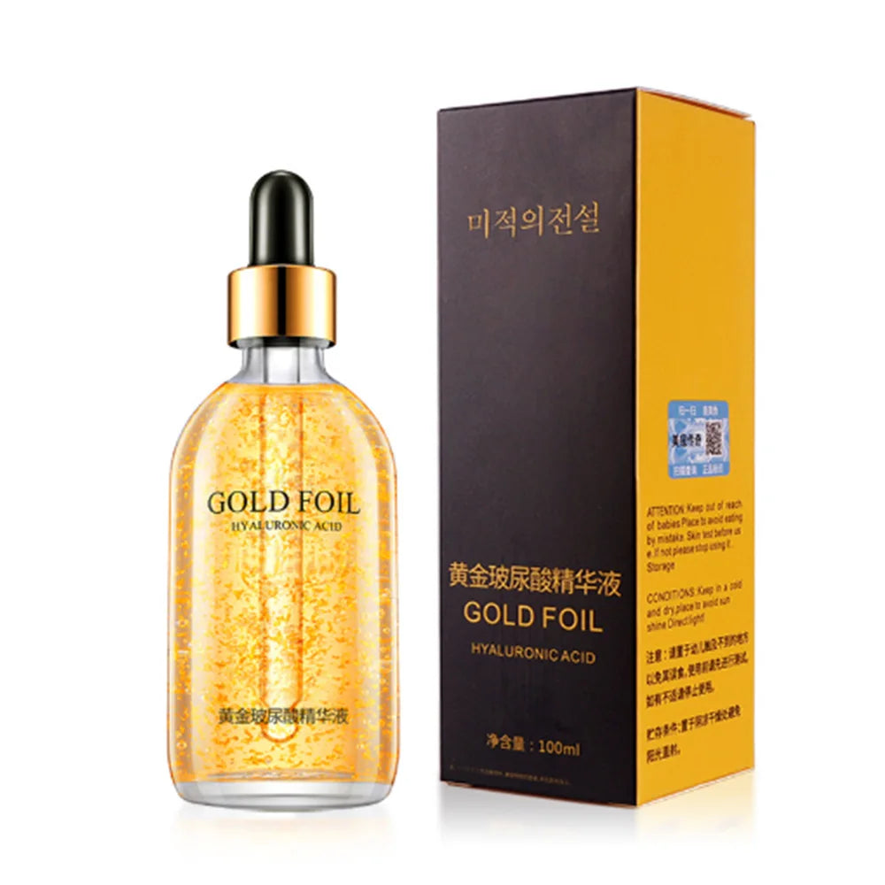 💫 24K Gold Collagen Face Serum – Hyaluronic Acid + Niacinamide | Lifting, Firming, Whitening & Anti-Aging Elixir | 100ml