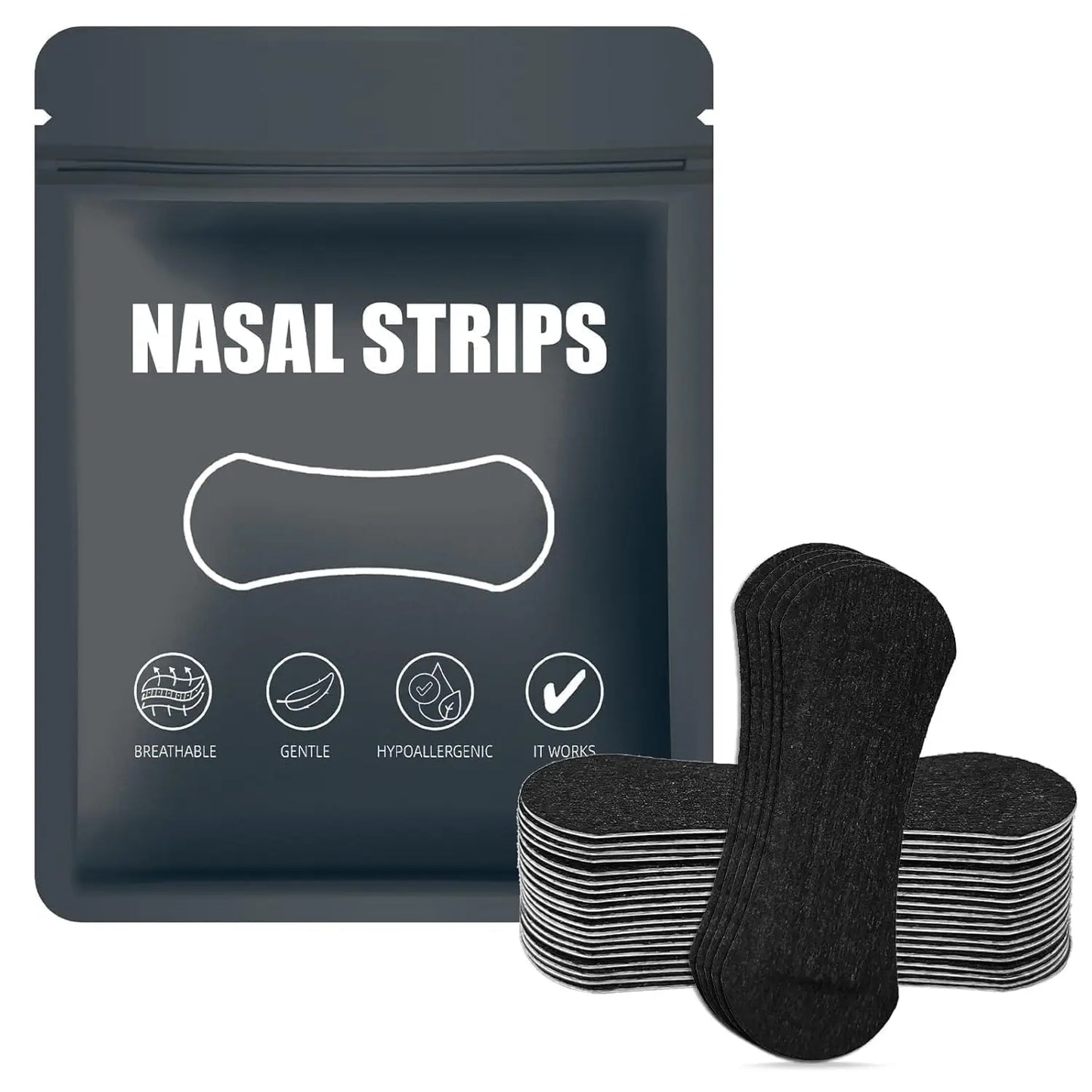 Nasal Strips, Breathable Nose Strip, Nasal Dilator for Snoring & Sleeping, 30/60/90pcs Oil & Sweat Proof Adhesive Nasal Care Strips, Breathing Nasal Patches, Body Care Kits