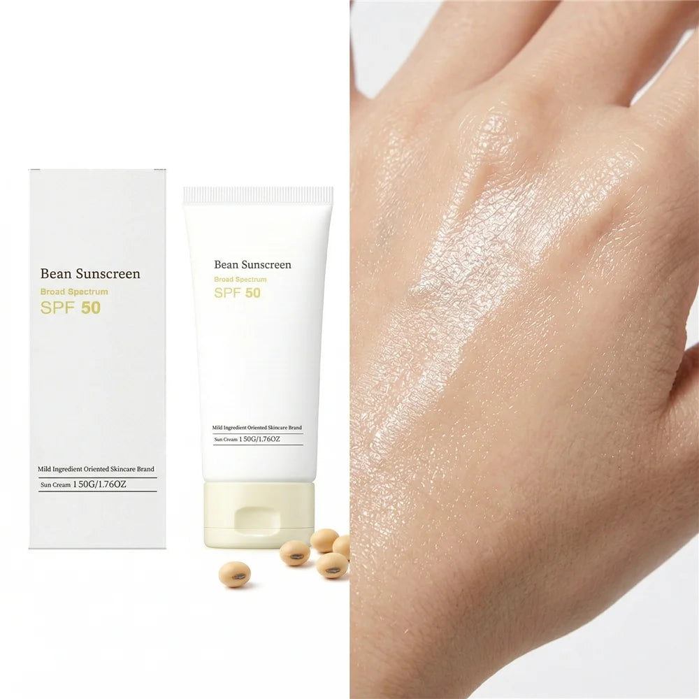 [Top Selling] mixsoon Bean Sunscreen 1.69 fl.oz / 50ml — Airy Watery Texture, No White Cast, Daily Korean Face Sunscreen