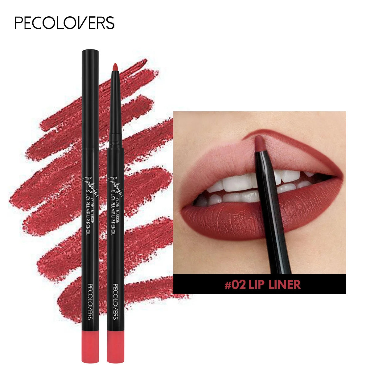 Waterproof Matte Lipliner Pencil – 12 Seductive Shades of Bold, Contoured Perfection That Stay All Day