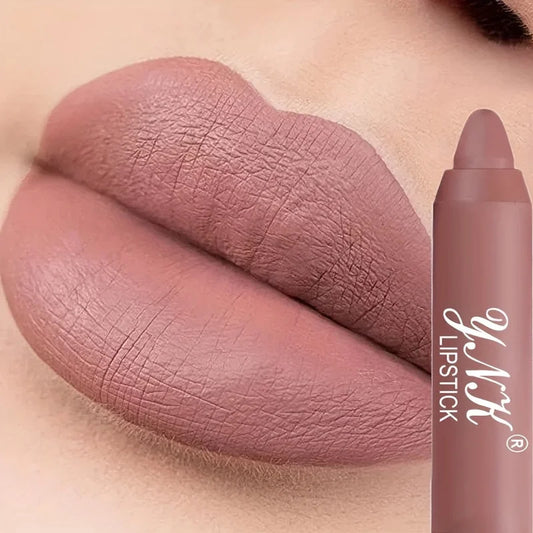 Nude Series Velvet Matte Lipstick Pencil – Waterproof, Long-Lasting, Non-Stick Cup Lip Tint Pen 💄✨