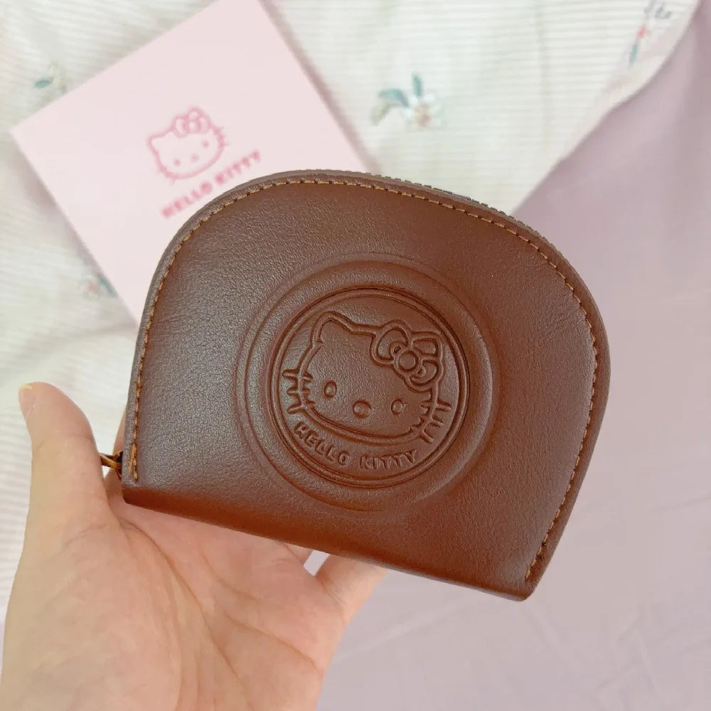 💗 Kawaii Hello Kitty Retro Mini Wallet – Adorable Zipper ID & Card Bag for Girls, Trendy Storage Purse for Daily Essentials & Gifting
